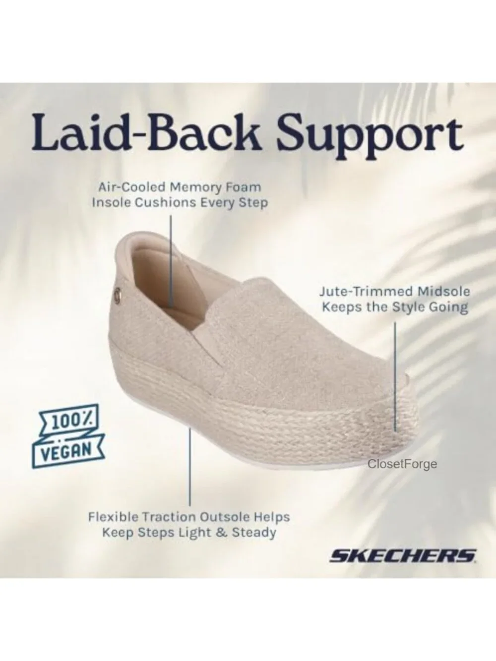 Canvas Espadrille Slip-On Loafer - Air Cooled Memory Foam